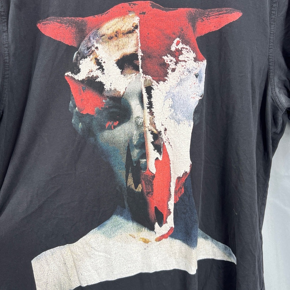 Givenchy Black Minotaur Skull Print T-Shirt Size XL Slim fit Riccardo Tisci - Picture 2 of 10